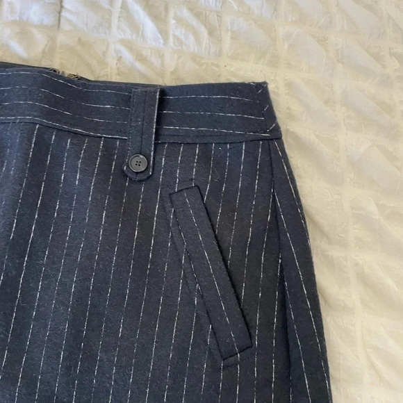 Loft pinstripe wool blend mini skirt - Picture 2 of 6